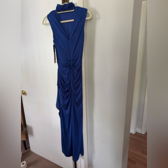 PatBO Metallic High Neck Beautiful Midi Dress - Picture 5 of 6